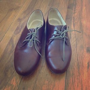 Nisolo James Oxfords - burgundy leather